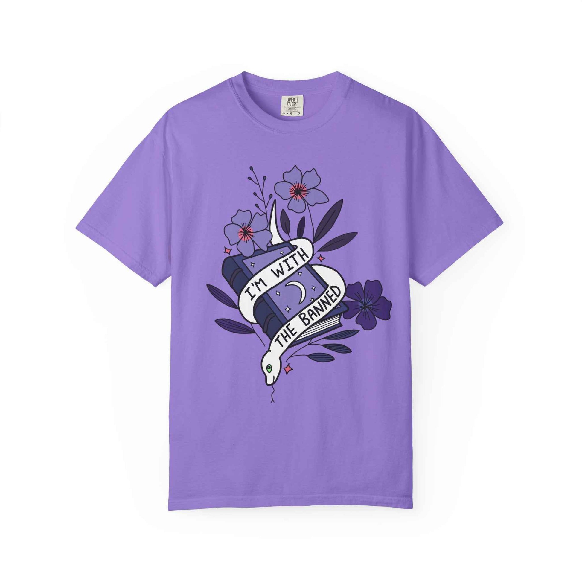 I'm With the Banned, Soft Garment-Dyed Unisex Tee