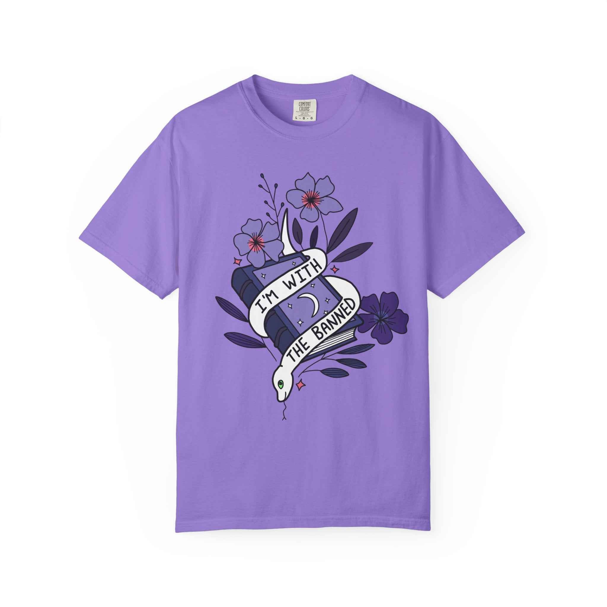 I'm With the Banned, Soft Garment-Dyed Unisex Tee