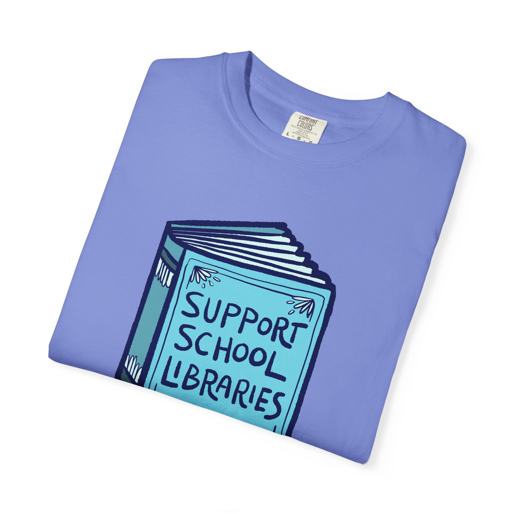 Support School Libraries Unisex Tee, Gift for Book Lovers, Literacy Awareness Shirt, Library Supporter T-Shirt, Casual Style, [...]