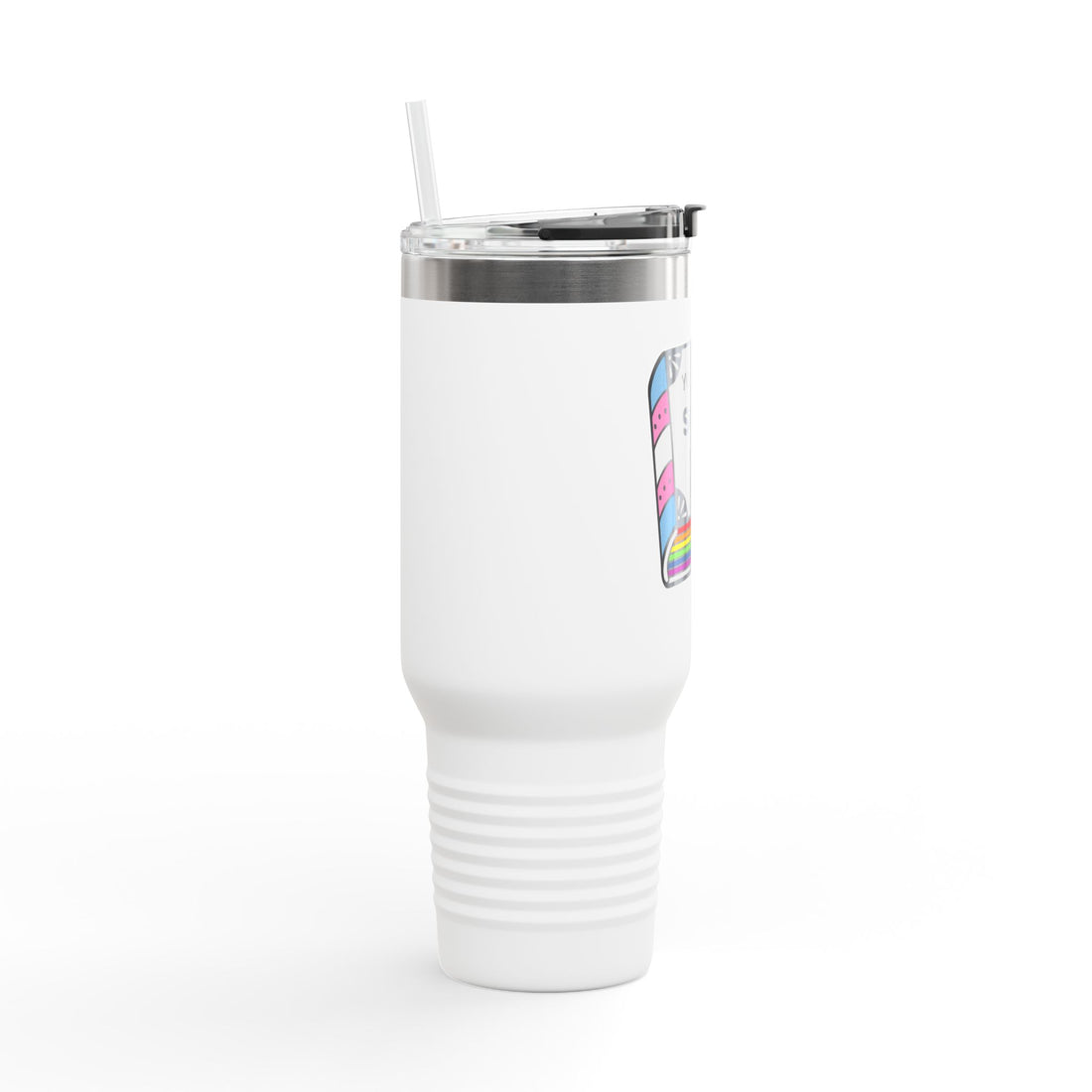 Colorful Insulated Travel Mug - You Are Safe With Me
