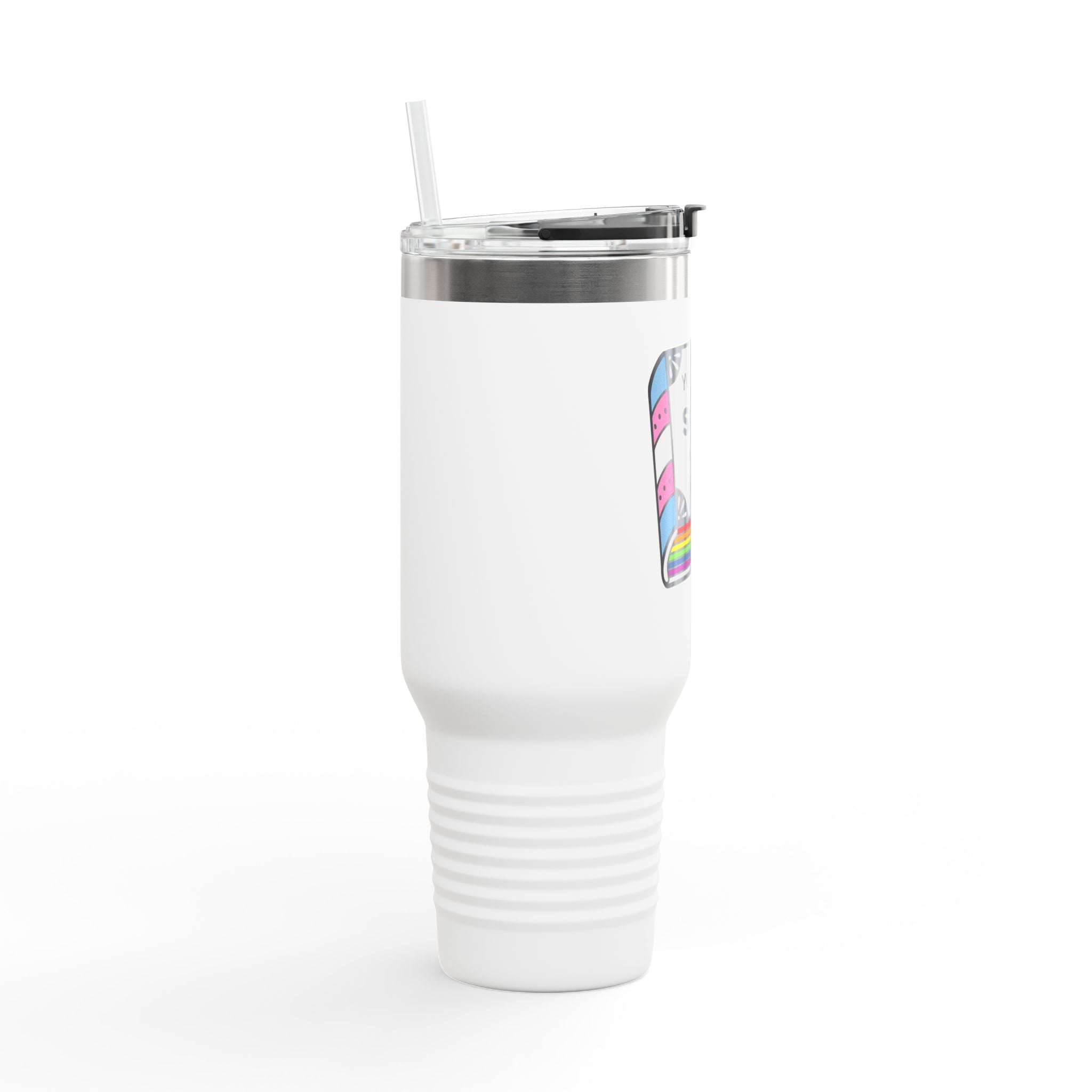 Colorful Insulated Travel Mug - You Are Safe With Me