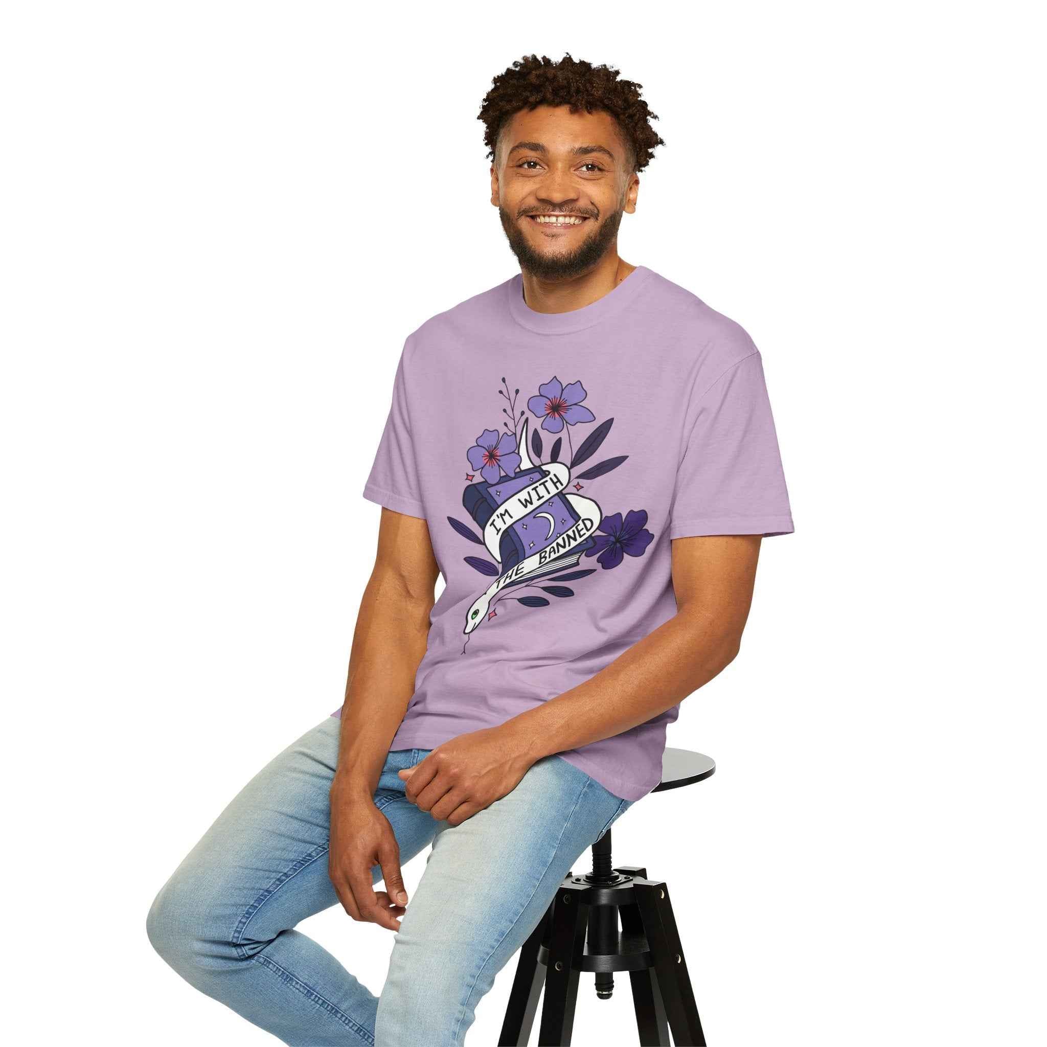 I'm With the Banned, Soft Garment-Dyed Unisex Tee