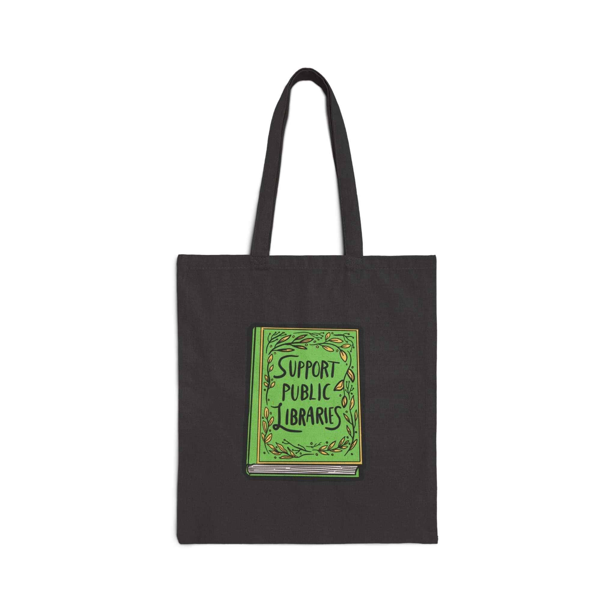 Support Public Libraries Cotton Canvas Tote Bag | Eco-Friendly