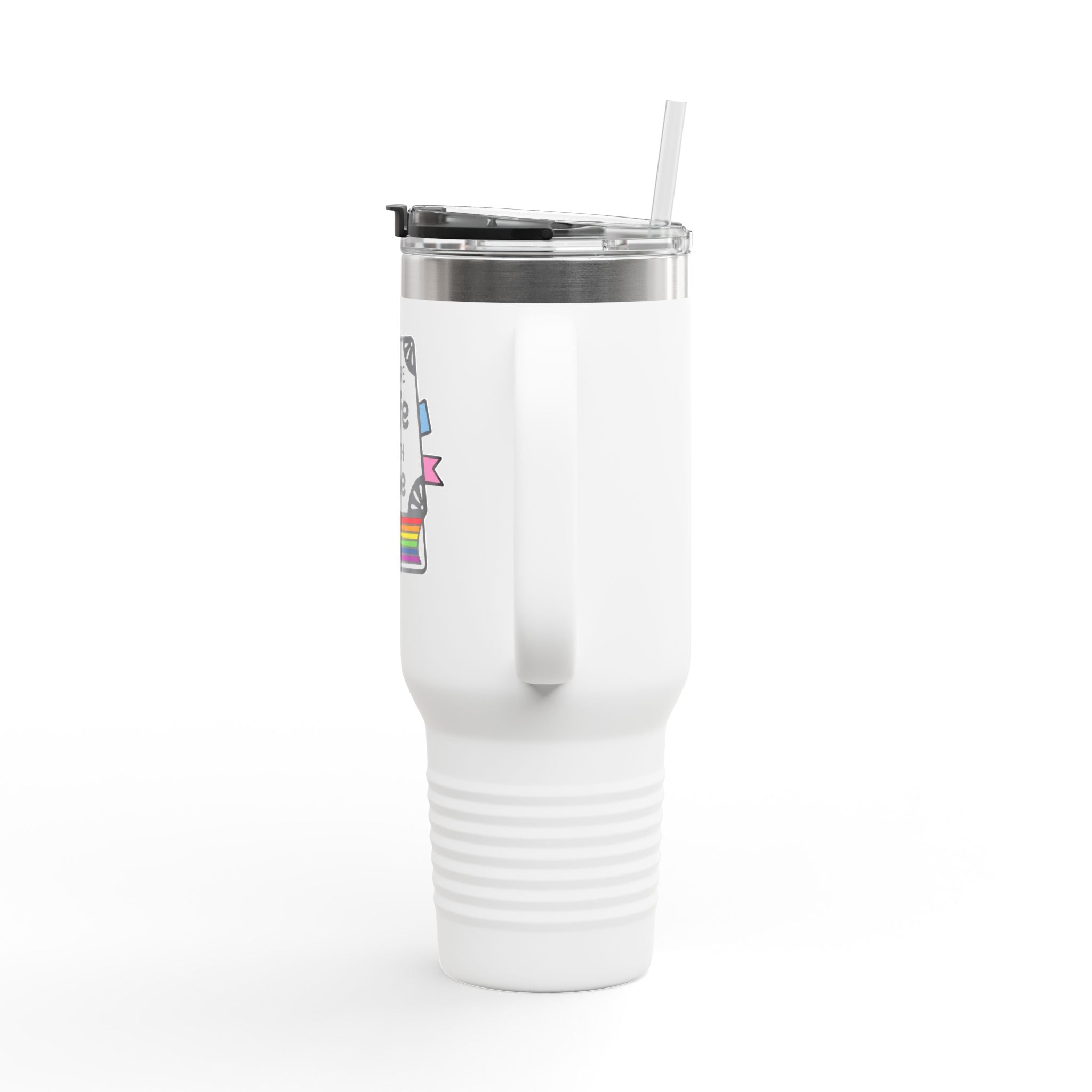 Colorful Insulated Travel Mug - You Are Safe With Me