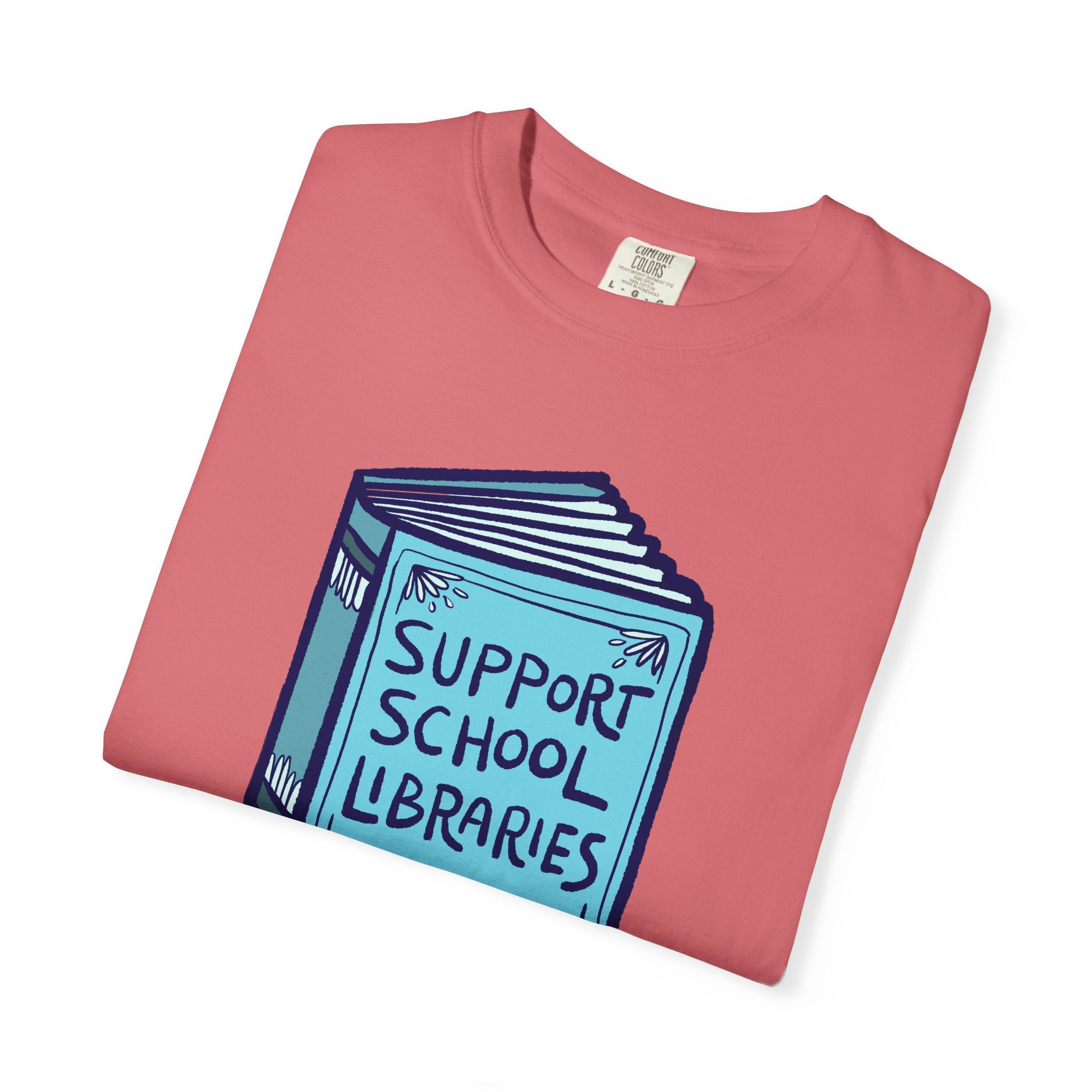 Support School Libraries Unisex Tee, Gift for Book Lovers, Literacy Awareness Shirt, Library Supporter T-Shirt, Casual Style, [...]
