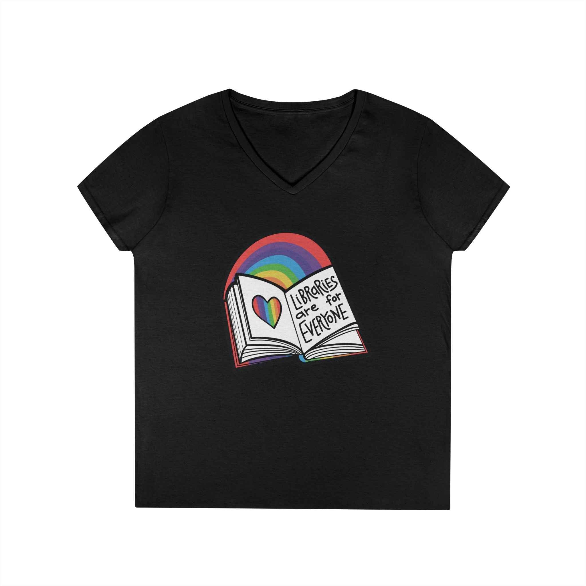 V-Neck T-Shirt - Libraries are for Everyone
