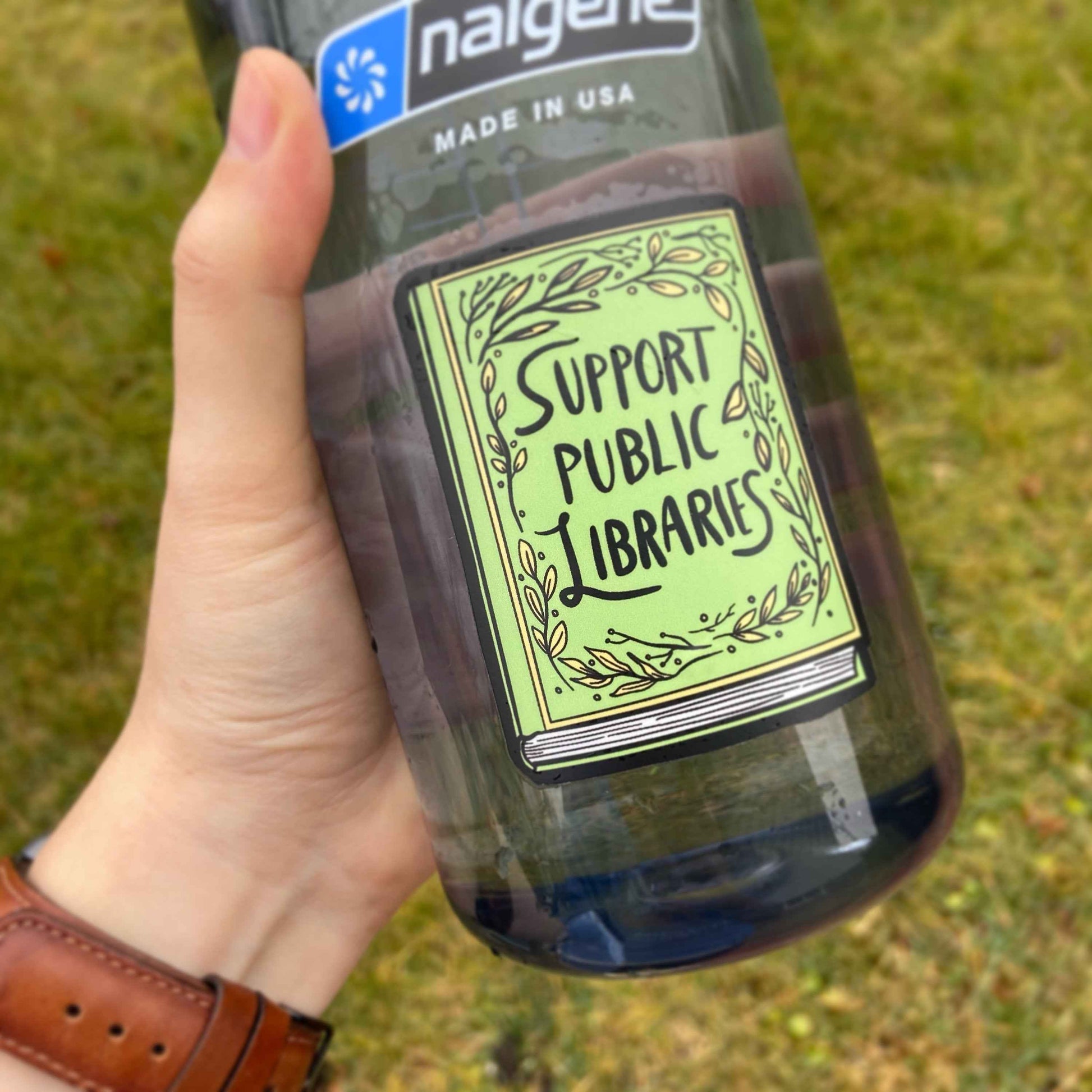 Support Public Libraries Book Sticker || Library Science || Books