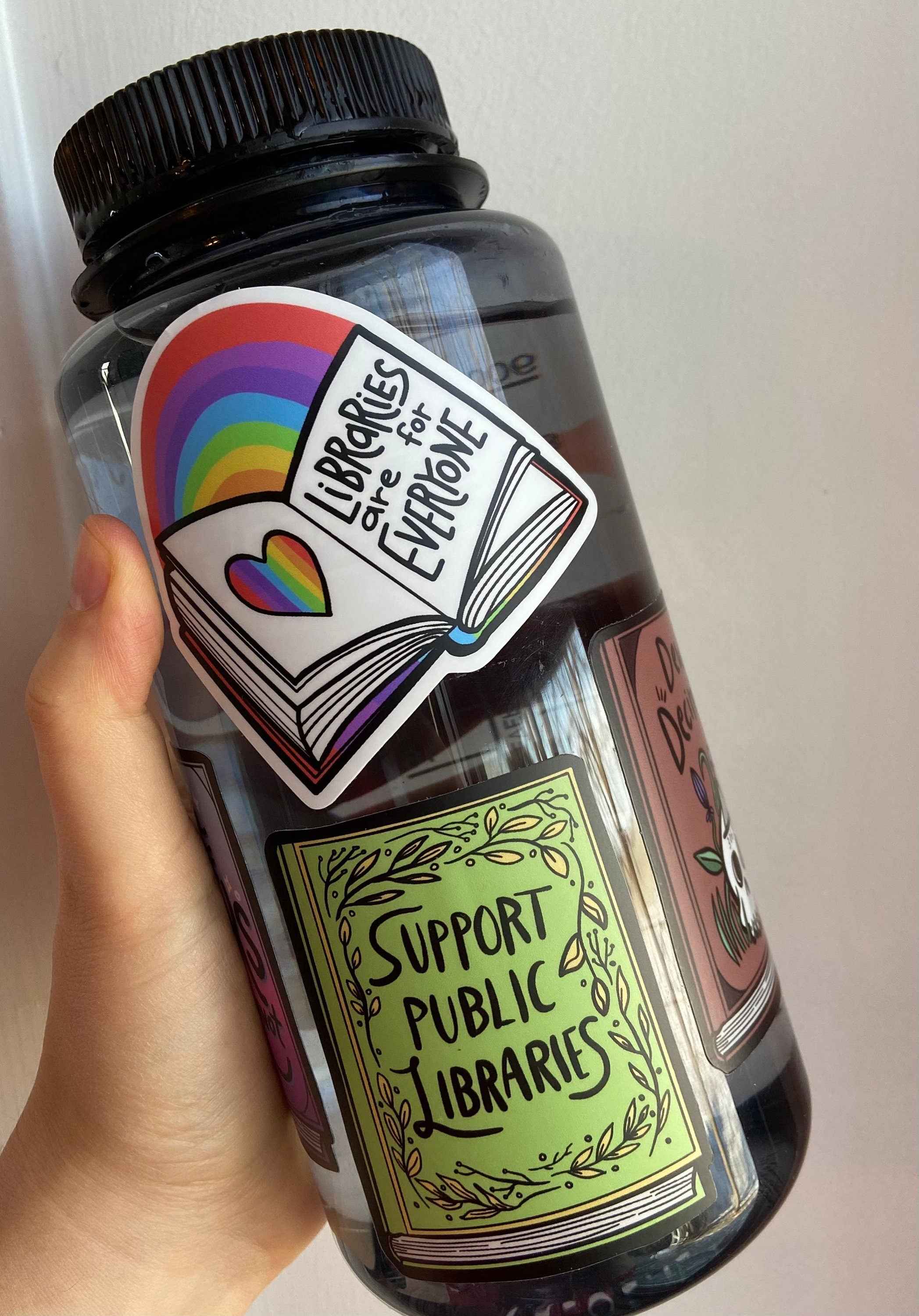 Libraries are for Everyone Sticker || Pride ||Library || Books