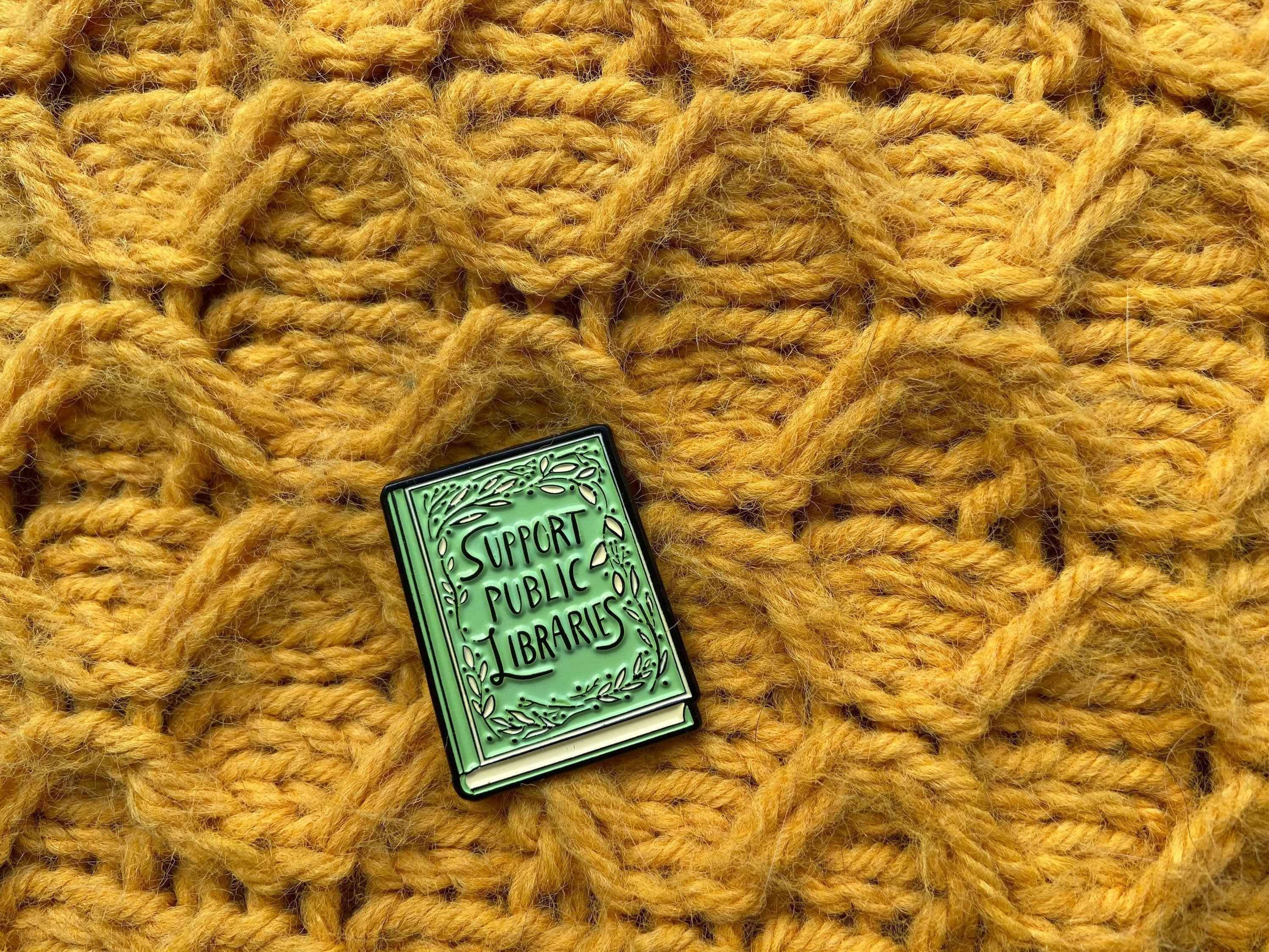 Support Public Libraries Enamel Pin / Librarian /