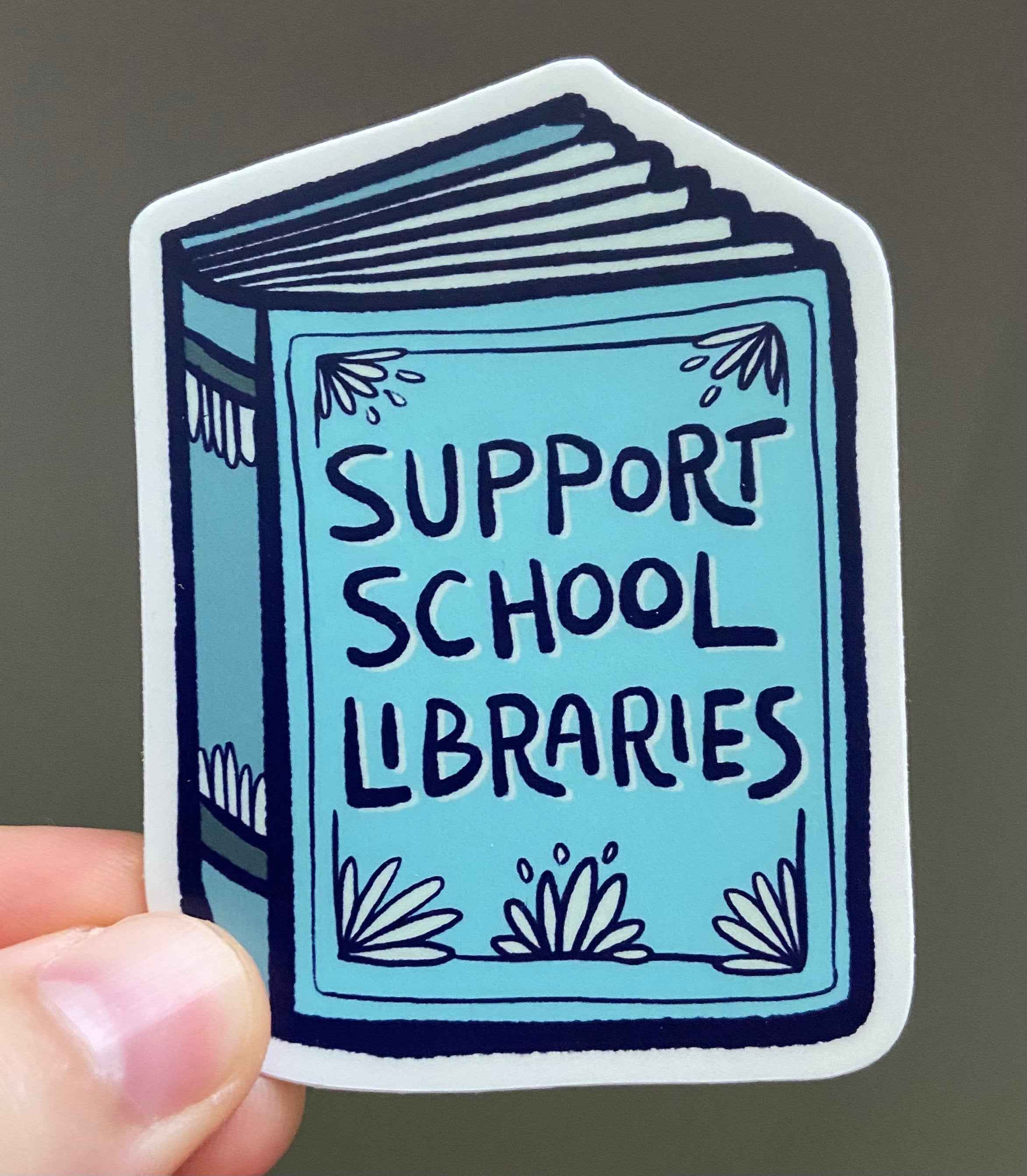 Support SCHOOL Libraries Book Sticker || Library Science || Books