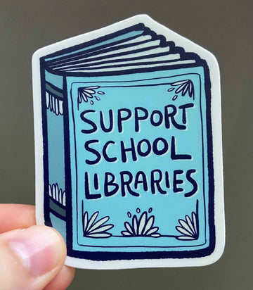 Support SCHOOL Libraries Book Sticker || Library Science || Books