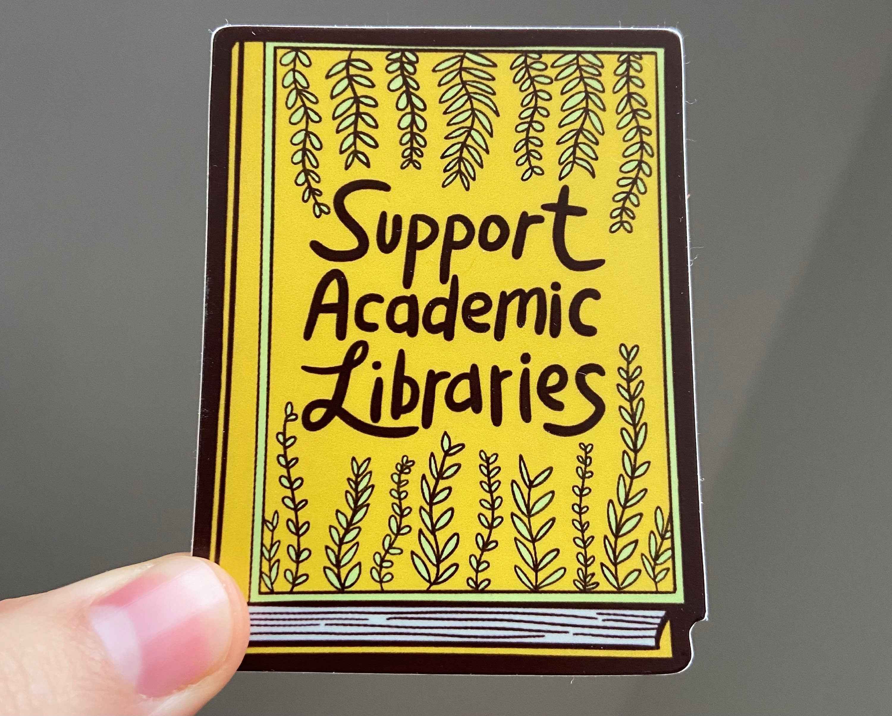 Support Academic Libraries Book Sticker || Library Science || Books