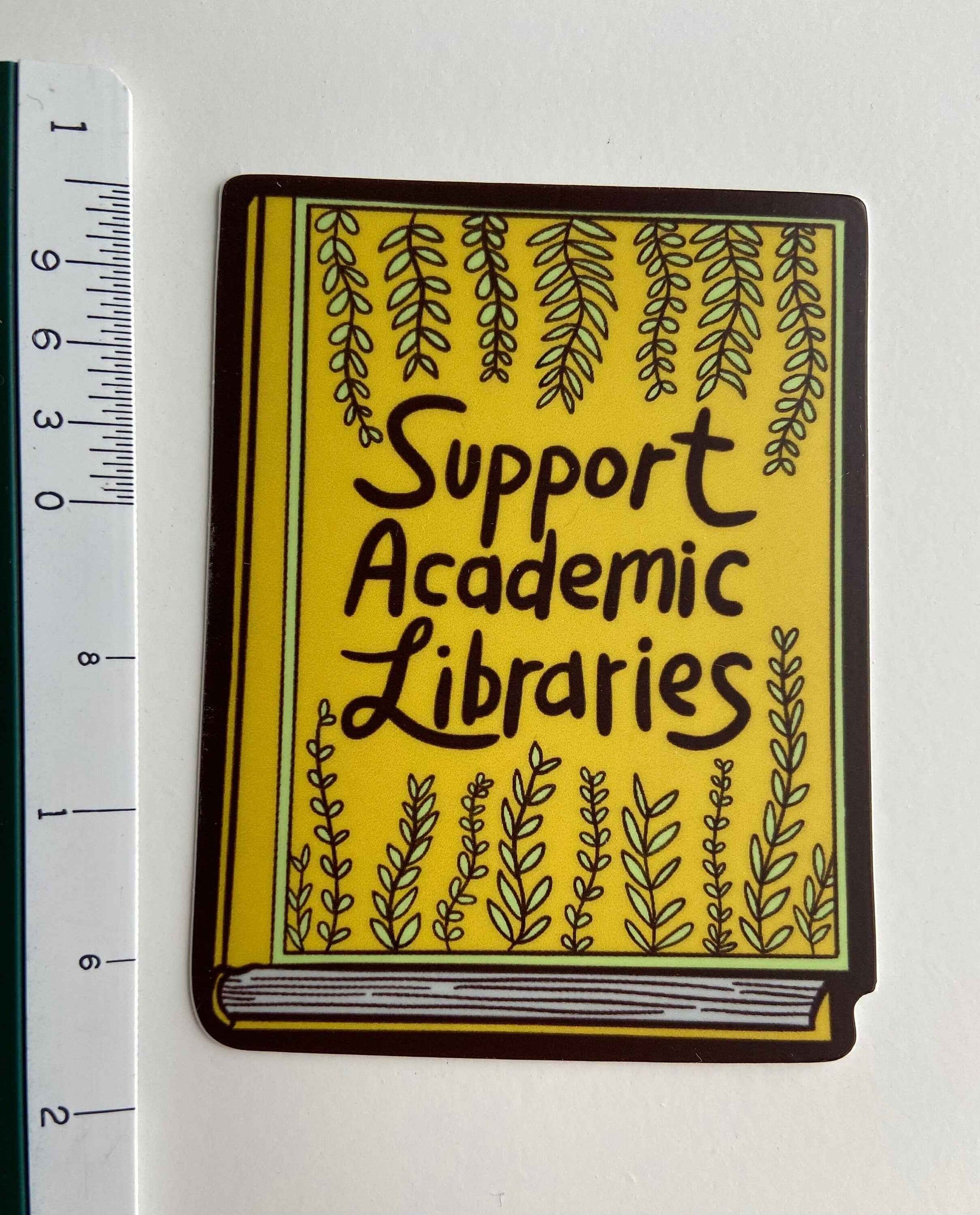 Support Academic Libraries Book Sticker || Library Science || Books