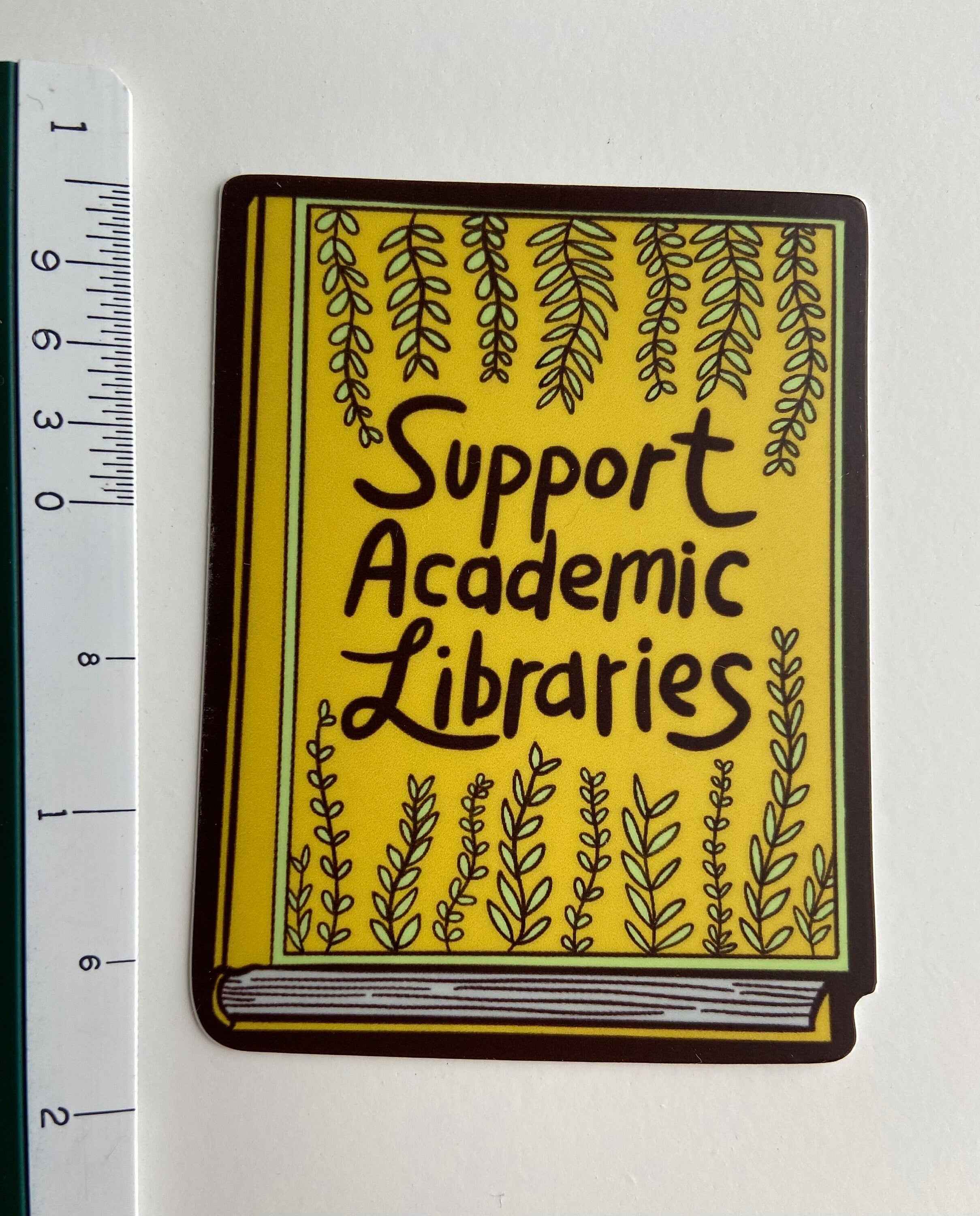 Support Academic Libraries Book Sticker || Library Science || Books