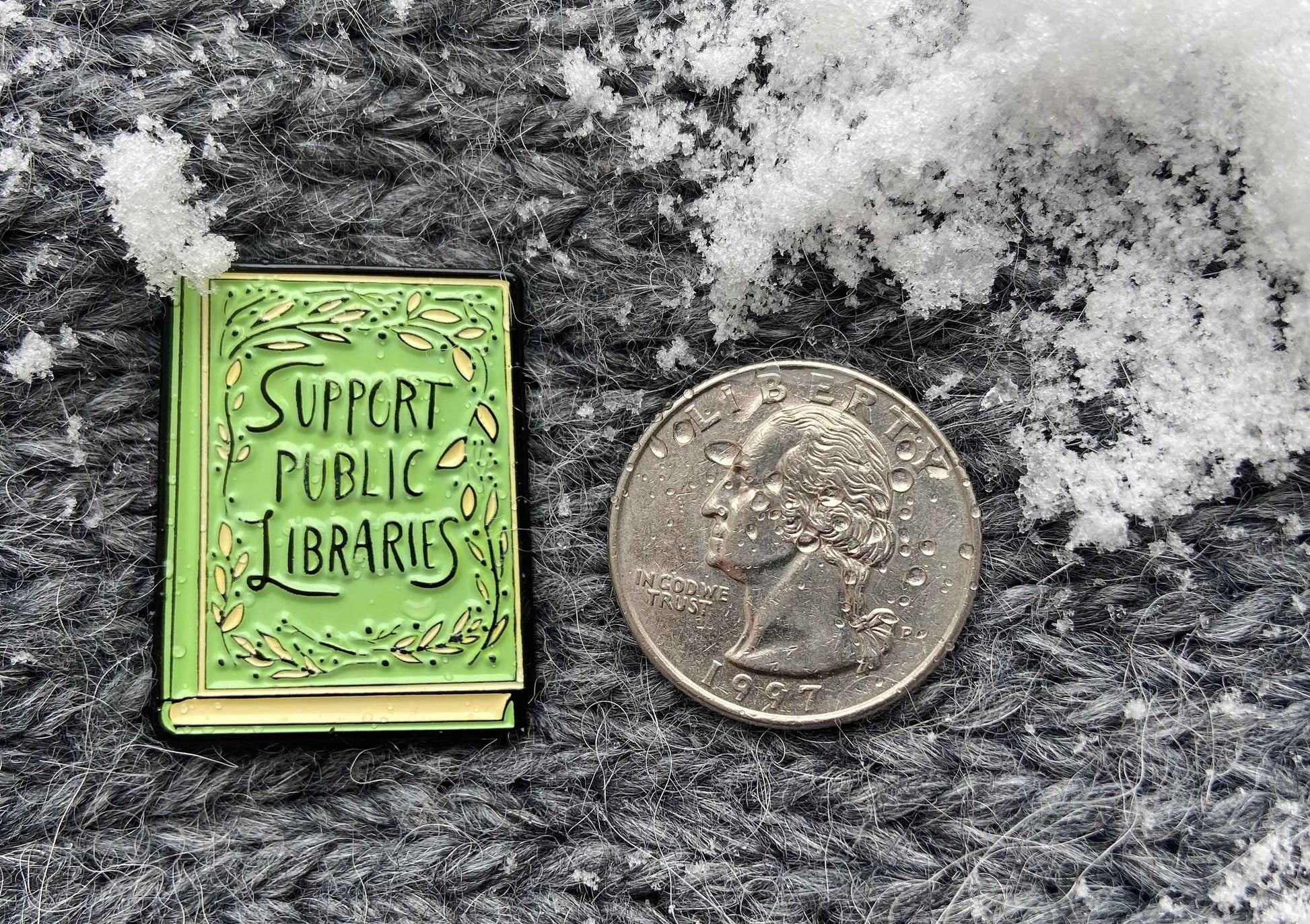 Support Public Libraries Enamel Pin / Librarian /