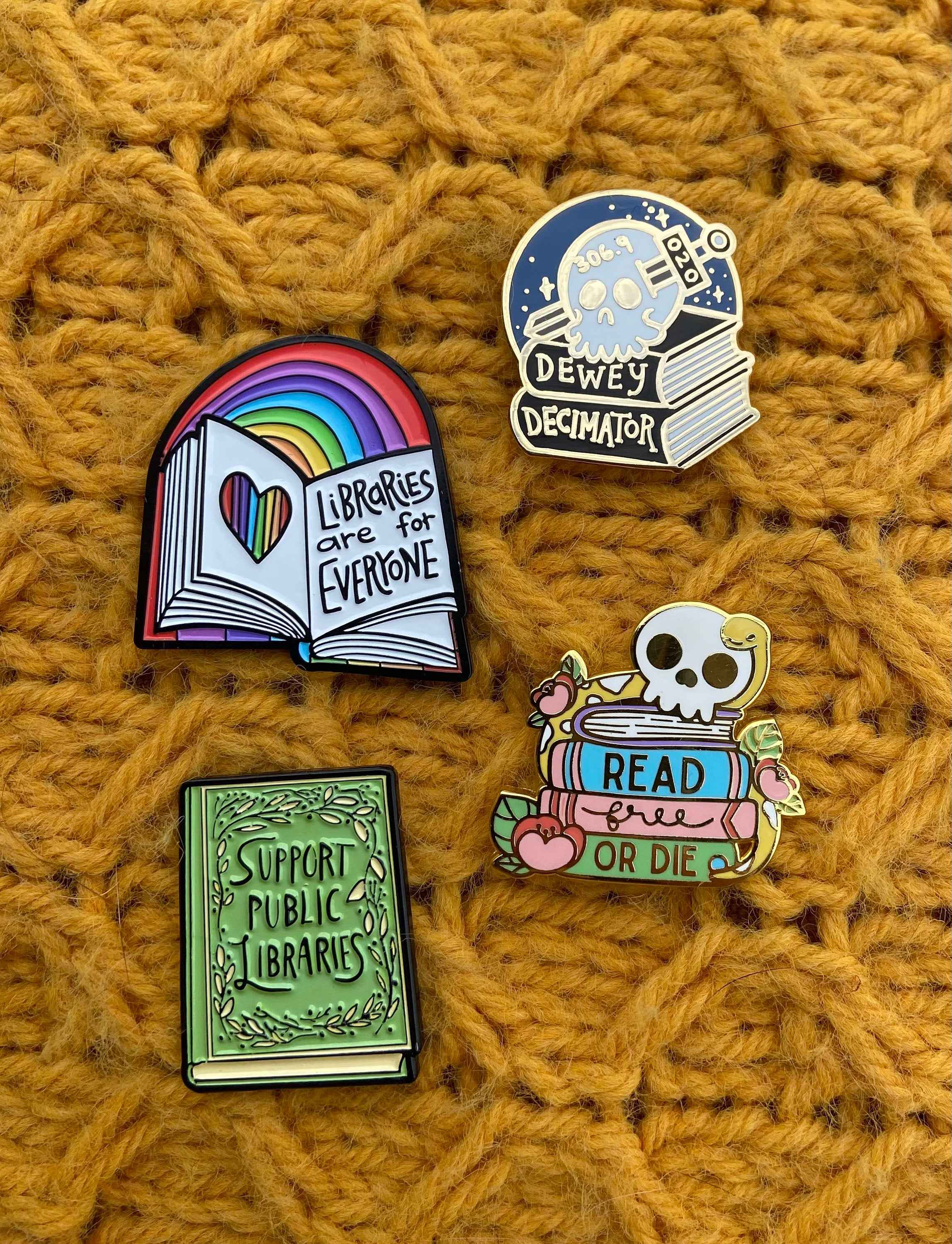 Dewey Decimator Pin | Enamel Pin | Librarian | Cataloger |