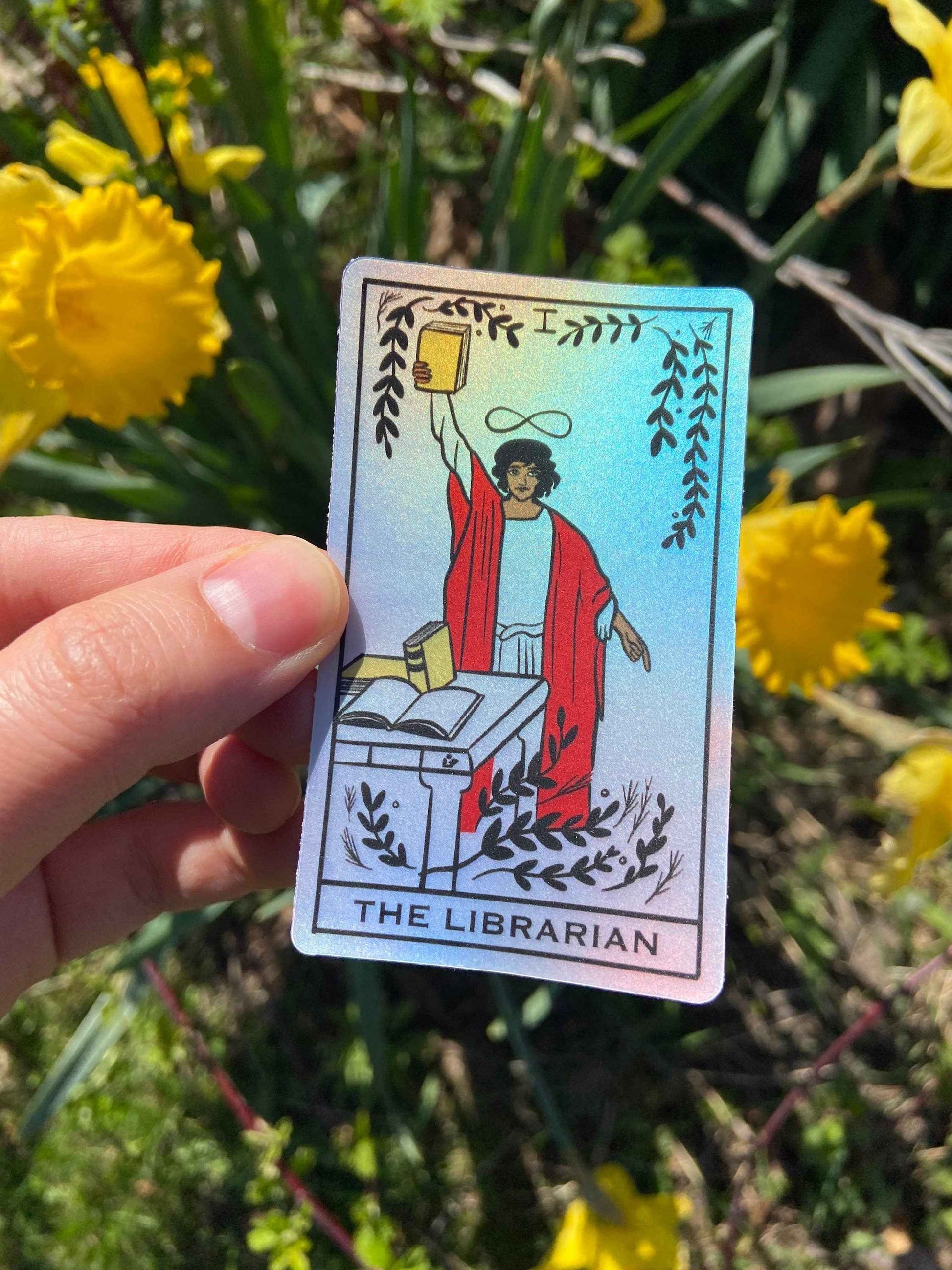 The Librarian (The Magician) Tarot Card Sticker | Libraries | Dark Academia | Books | Library Science