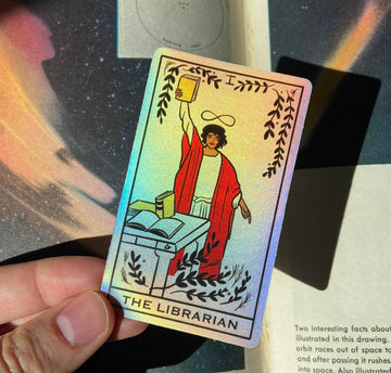 The Librarian (The Magician) Tarot Card Sticker | Libraries | Dark Academia | Books | Library Science