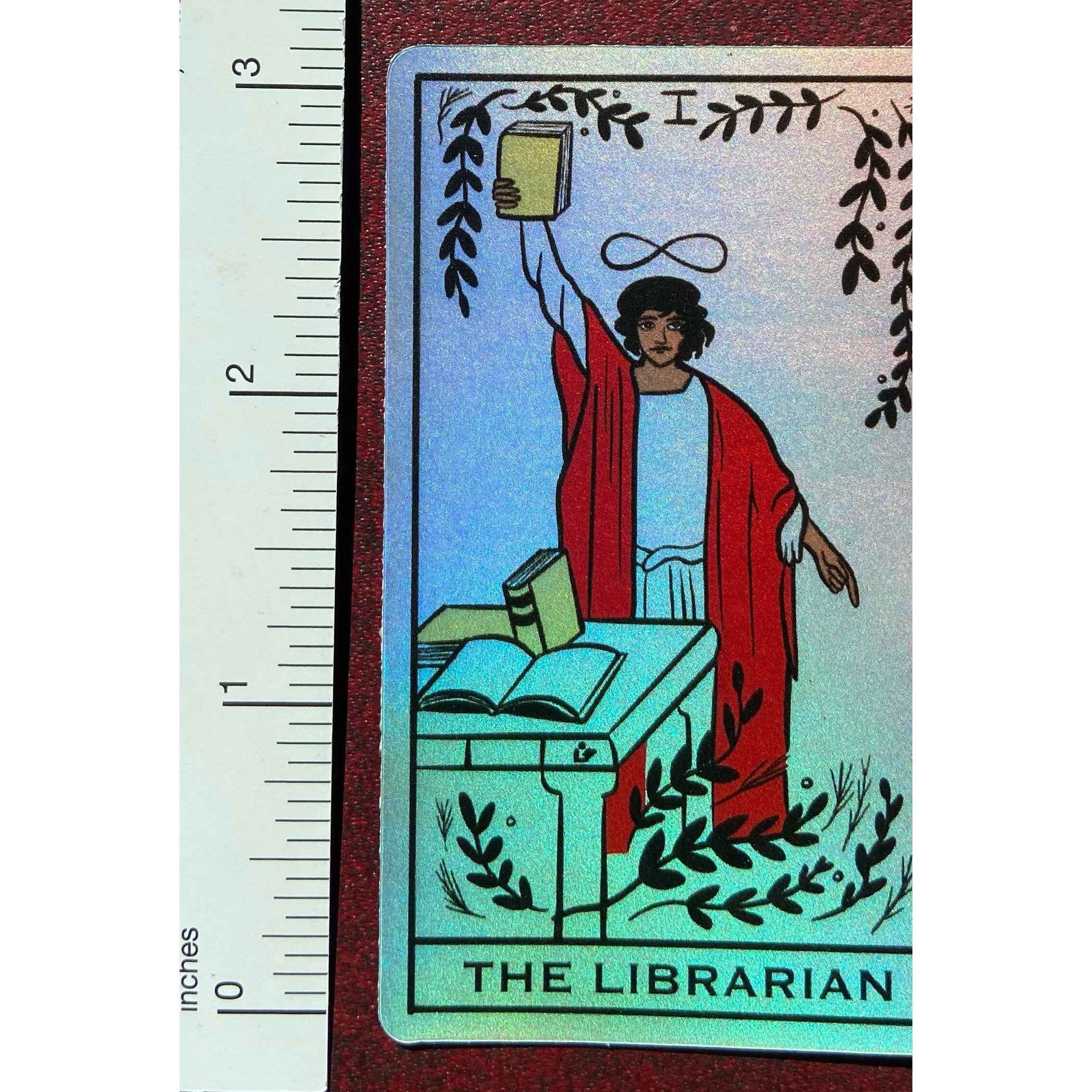 The Librarian (The Magician) Tarot Card Sticker | Libraries | Dark Academia | Books | Library Science