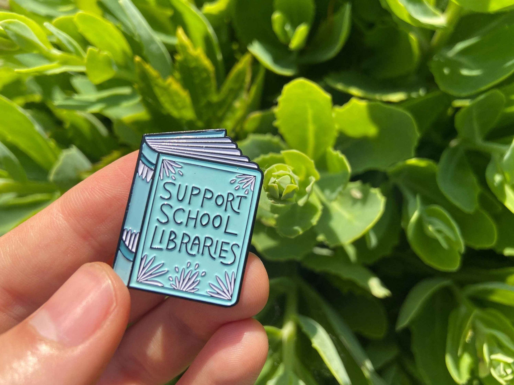 Support School Libraries Enamel Pin | Librarian |