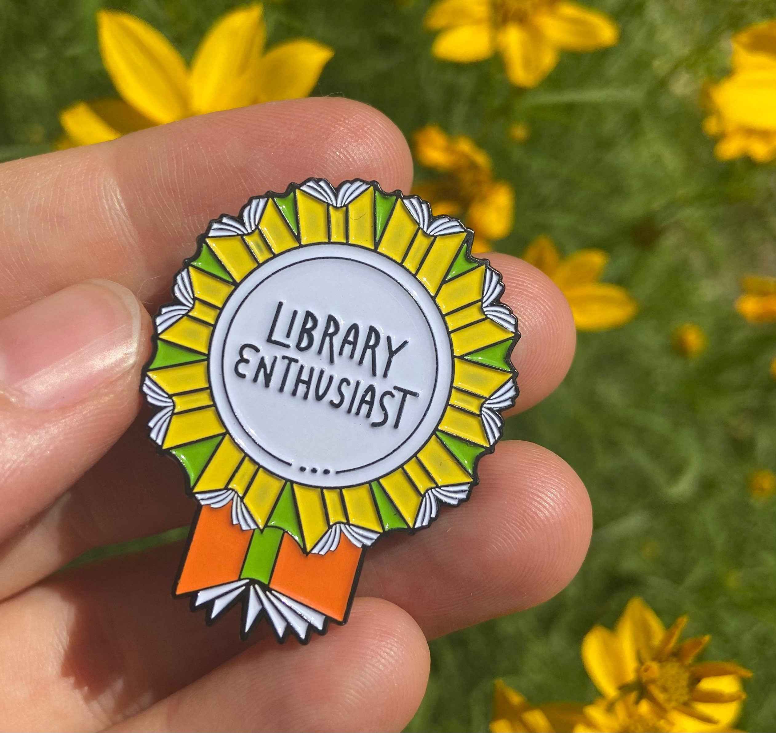Library Enthusiast | Enamel Pin | Librarian | Statement Pin