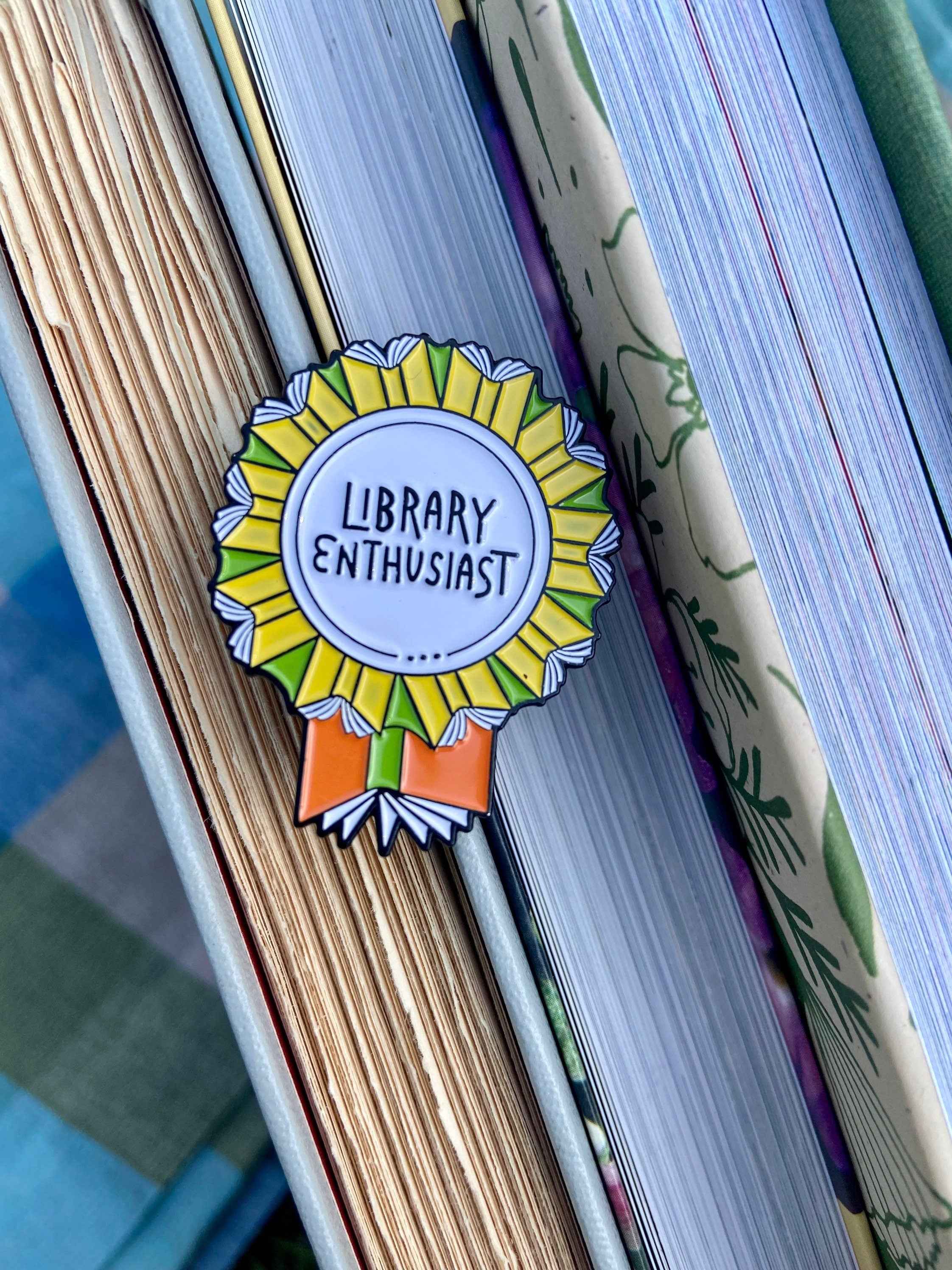 Library Enthusiast | Enamel Pin | Librarian | Statement Pin