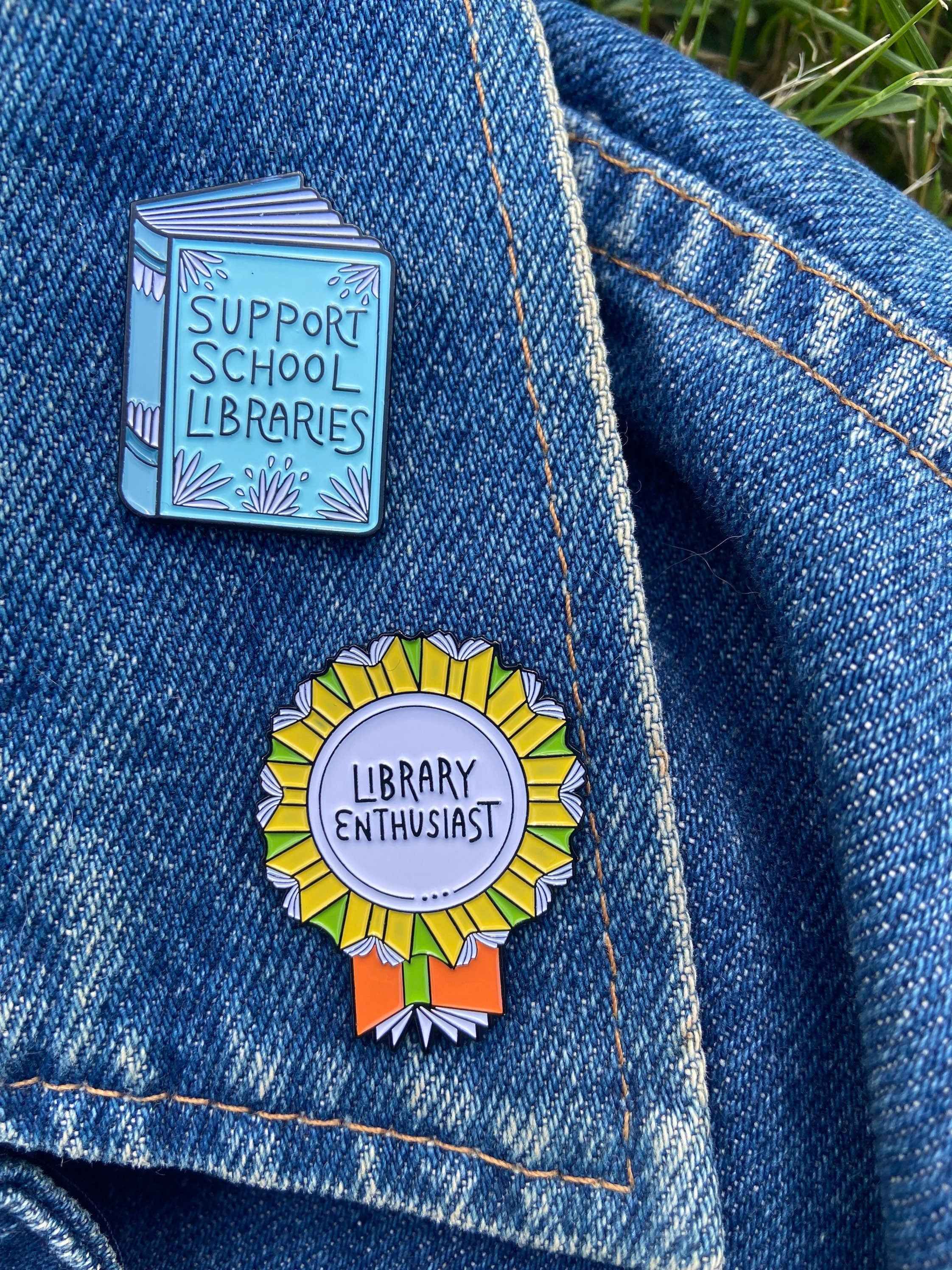Library Enthusiast | Enamel Pin | Librarian | Statement Pin