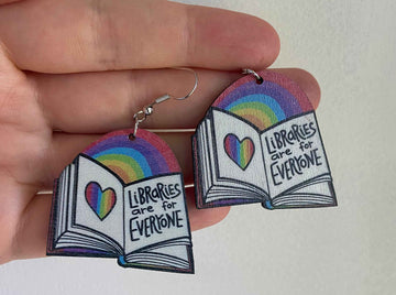 Libraries are for Everyone Earrings