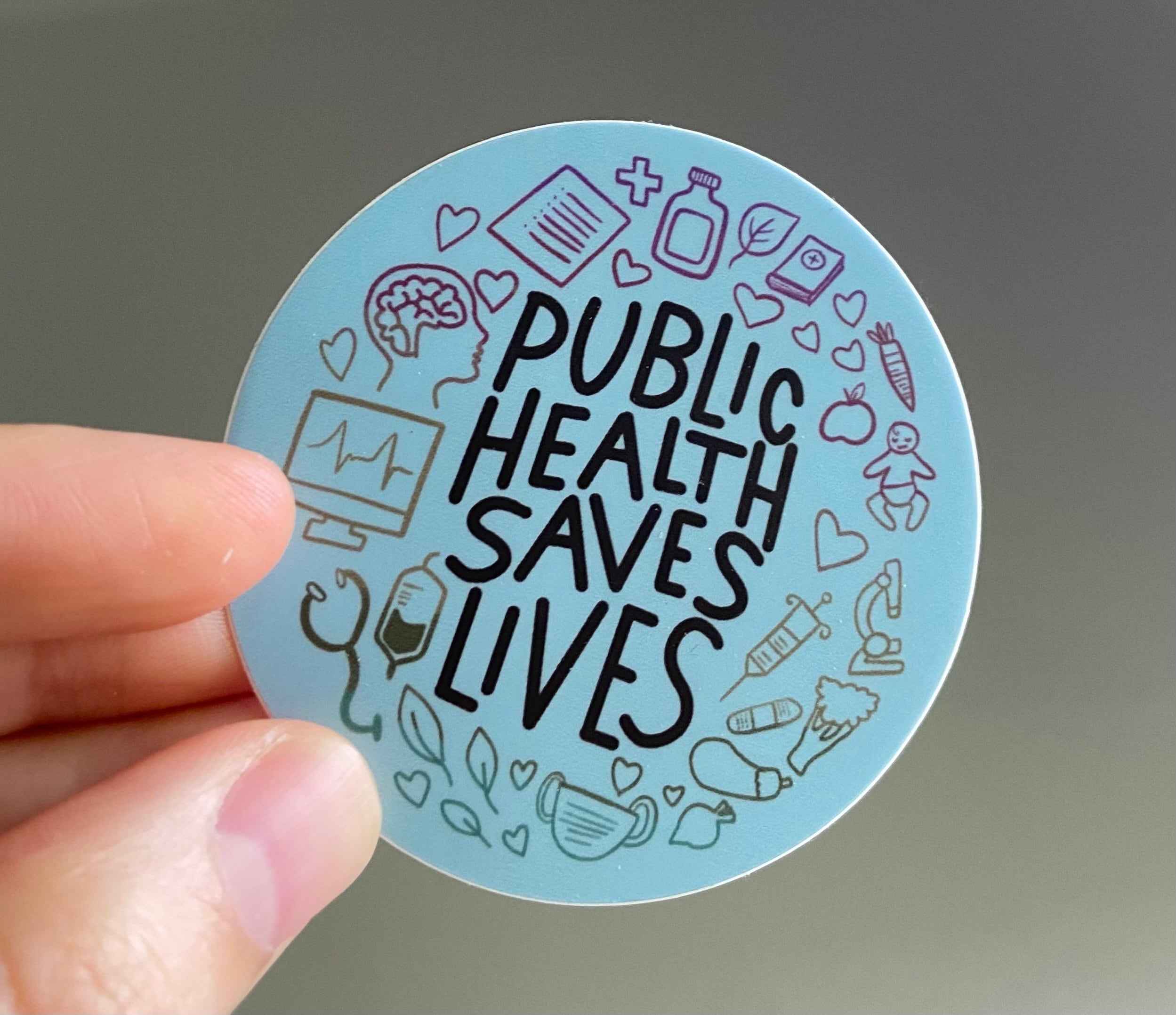 Public Health Saves Lives Sticker
