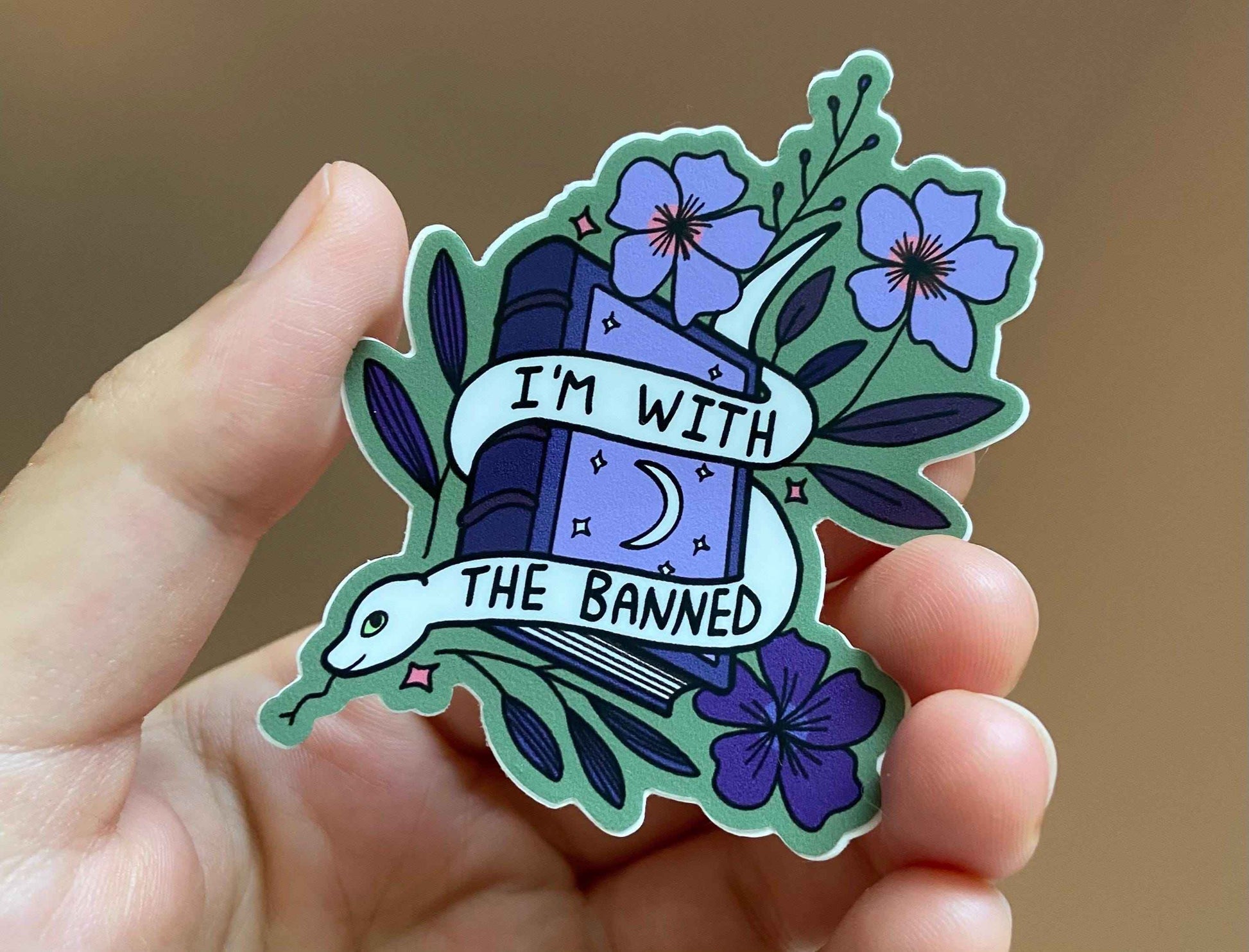 I’m with the Banned || snake || banned Books || Library || Reading