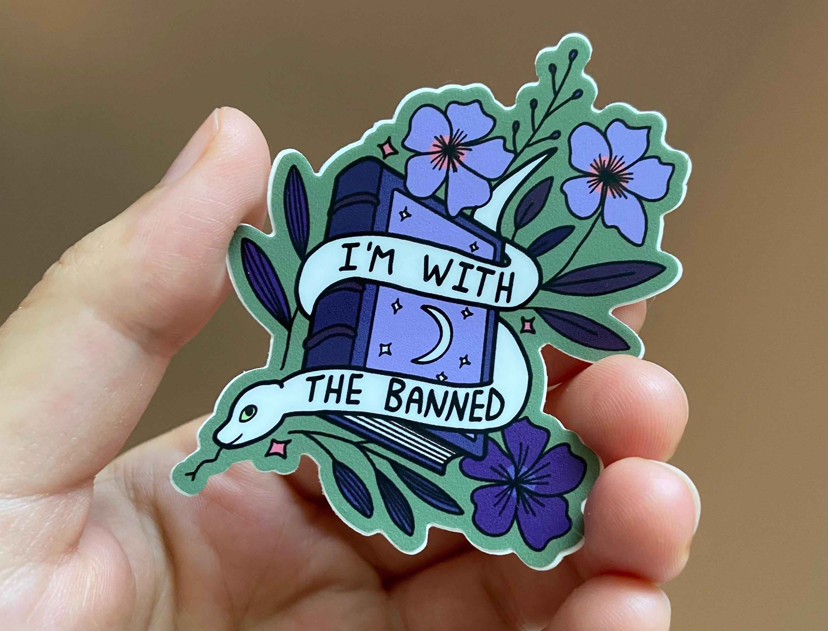 I’m with the Banned || snake || banned Books || Library || Reading