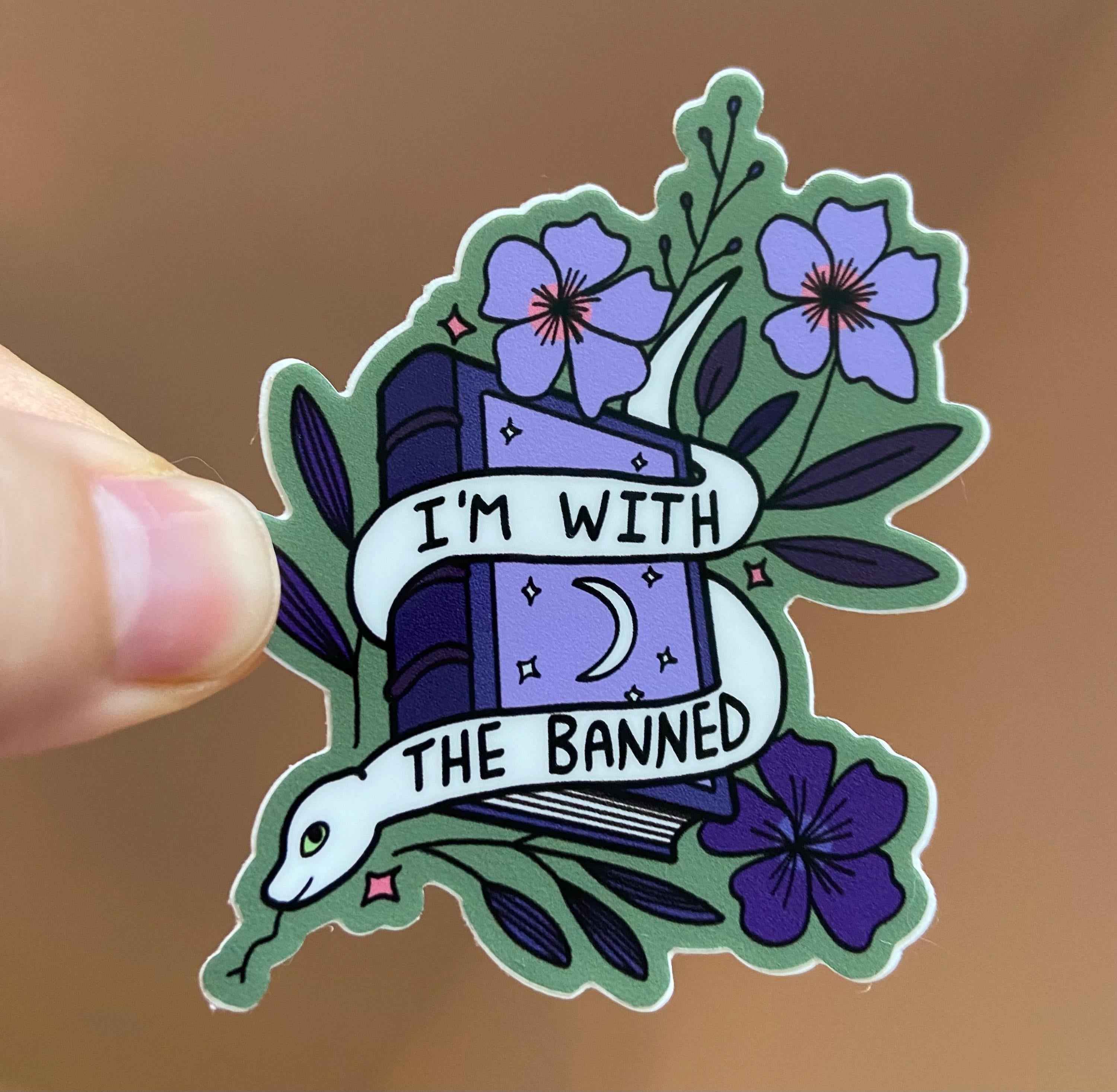 I’m with the Banned || snake || banned Books || Library || Reading