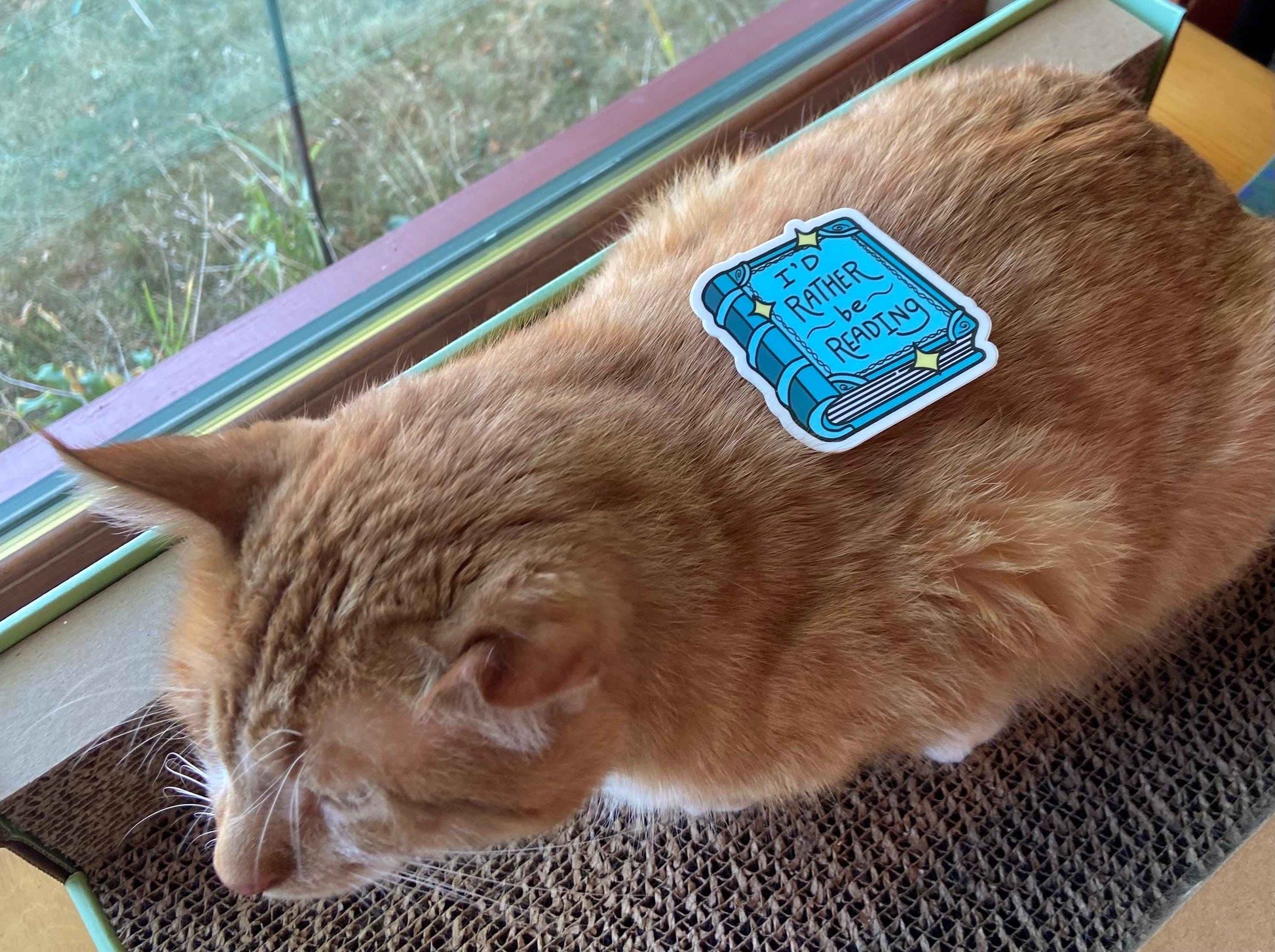 I’d Rather Be Reading / book sticker