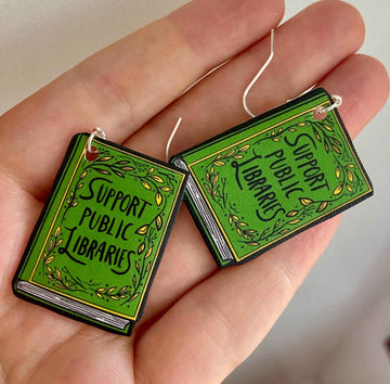 Support Public Libraries Earrings