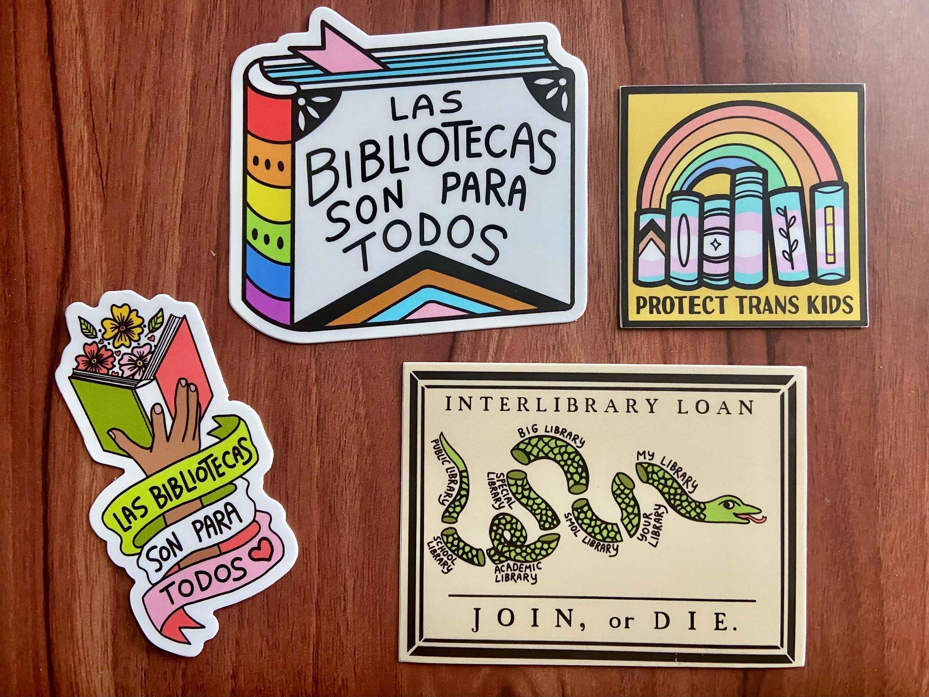 Las Bibliotecas Son Para Todos // Sticker //